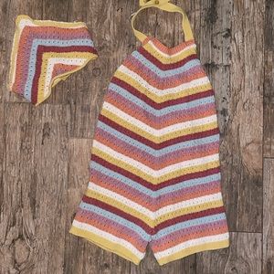 Adorable Matching Romper & Hair Accessory Set